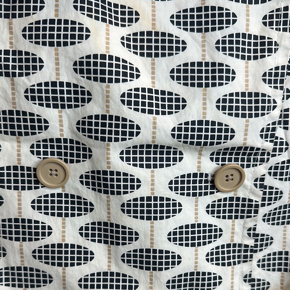 Guc Gap Chic Geometric Patterned Trench Coat, S - image 3